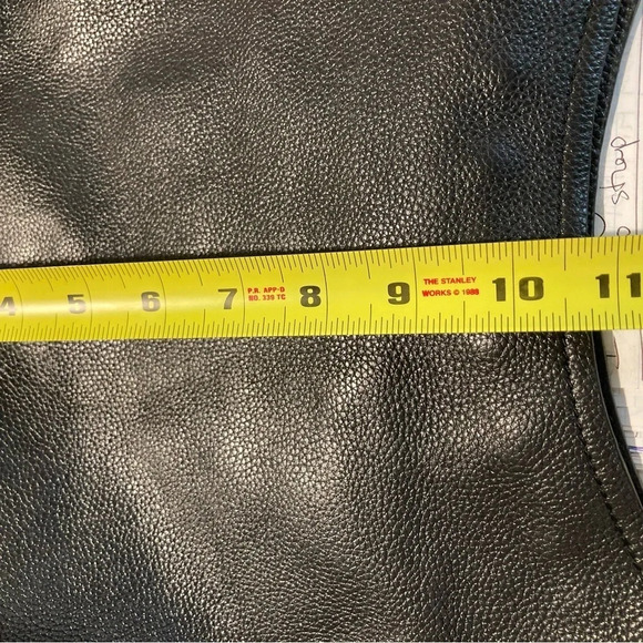 PRADA Leather Boho Half Moon Gold Metal Hardware and Zipper Tassel Shoulder Bag - Picture 10 of 15